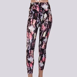 3/$20 Cotton On Body Athletic Leggings Abstract Print Sheer Mesh High Waist
